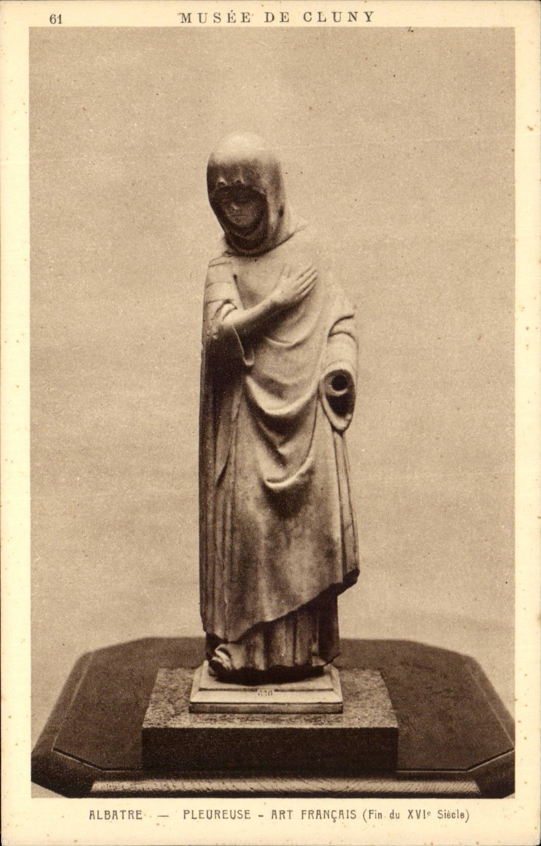 CPA Paris Musee de Cluny Albatre Pleureuse Art francais