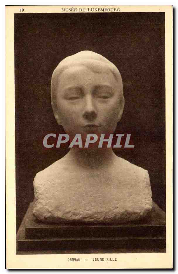CPA Paris Musee du Luxembourg Despiau Jeune fille