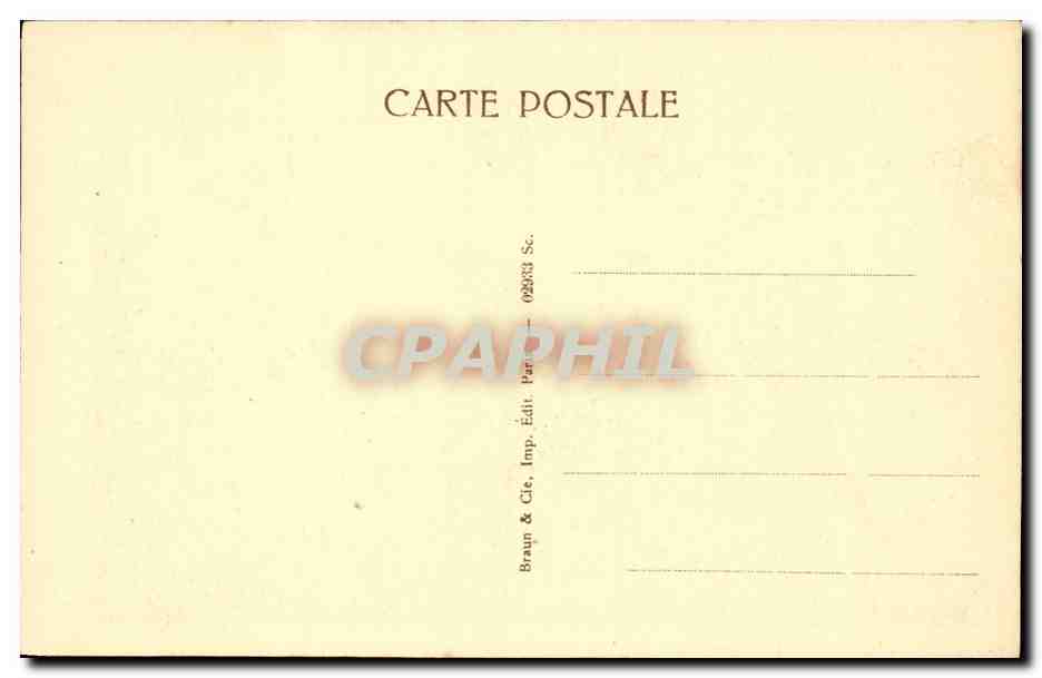 CPA Paris Musee du Luxembourg Schmid Danseuse — Rückseite