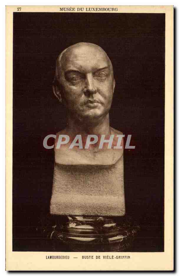 CPA Paris Musee du Luxembourg Lamourdieur Buste de Viele Griffin