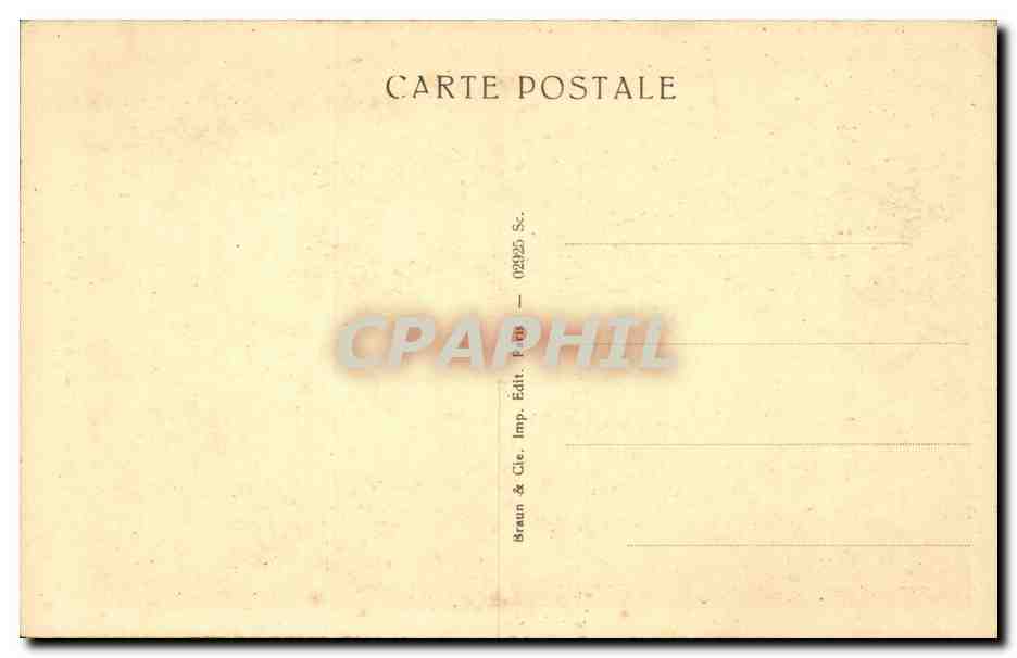 CPA Paris Musee du Luxembourg Lamourdieur Buste de Viele Griffin — Rückseite