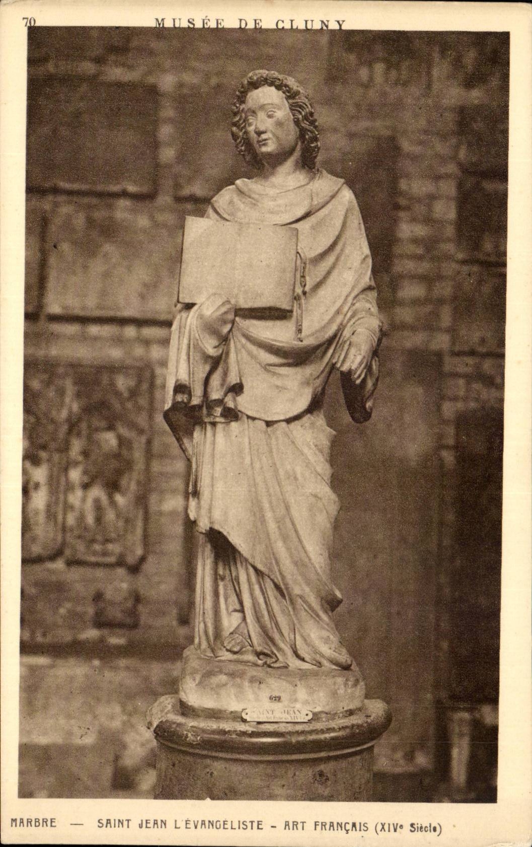 Saint Jean l'Évangéliste — Musée de Cluny — Art français XIVe siècle