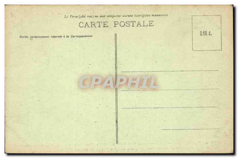 Paris CPA Panorama de la place du Chatelet Tour Saint Jacques et Sarah Bernhardt — Verso