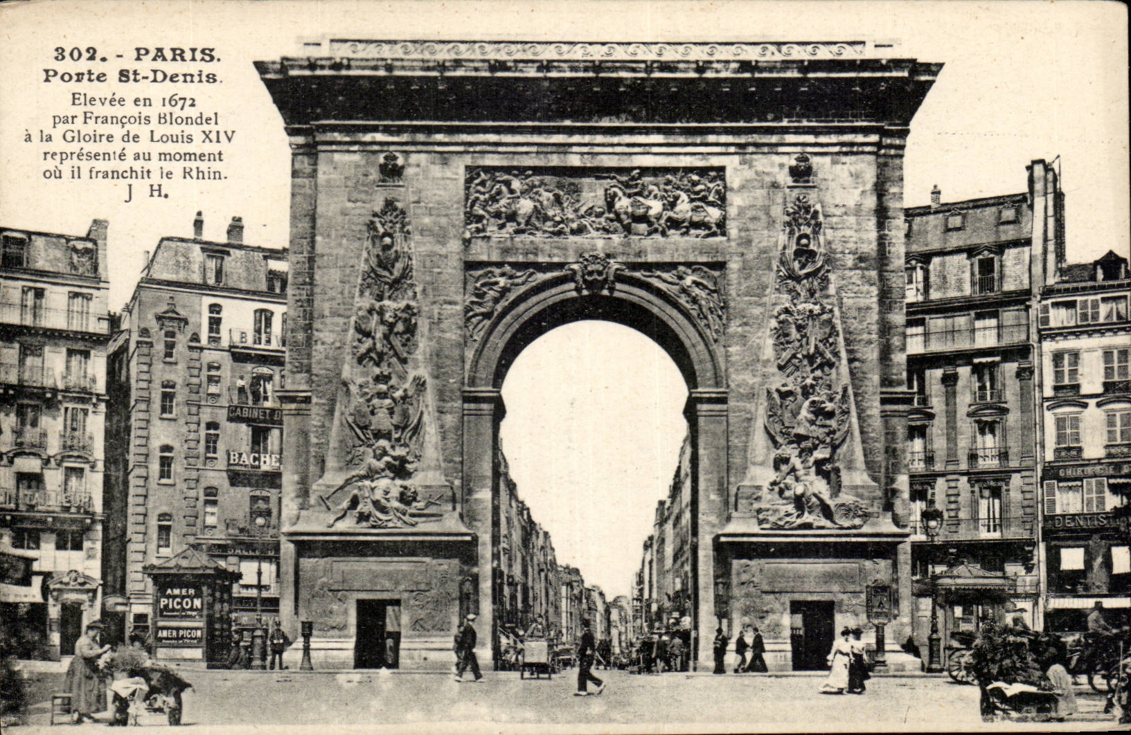Paris CPA Porte St Denis