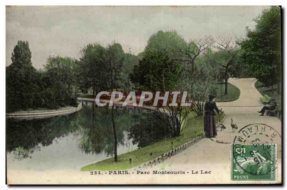 Paris CPA Parc montsouris Le lac
