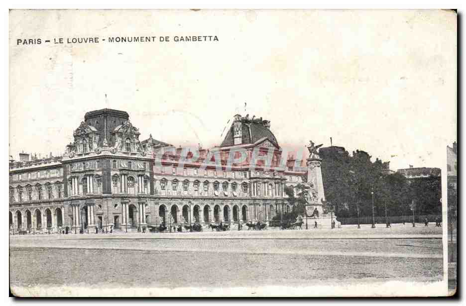 Paris CPA Monument de Gambetta