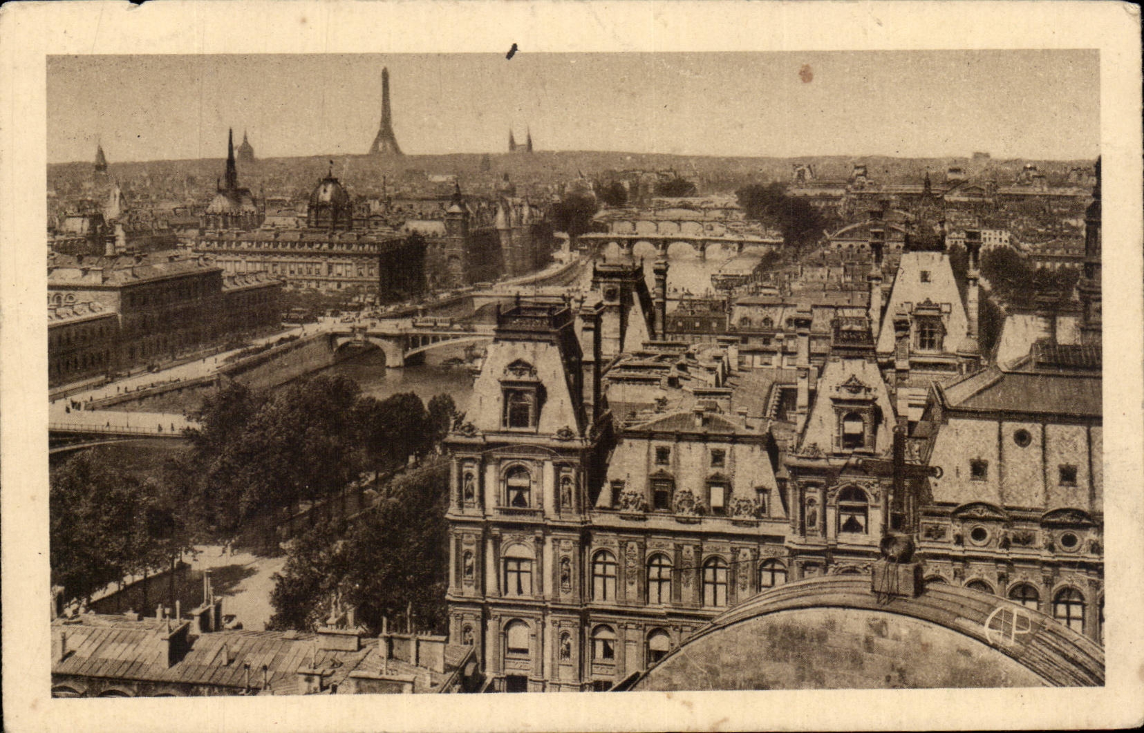 Paris CPA Panorama des huit ponts