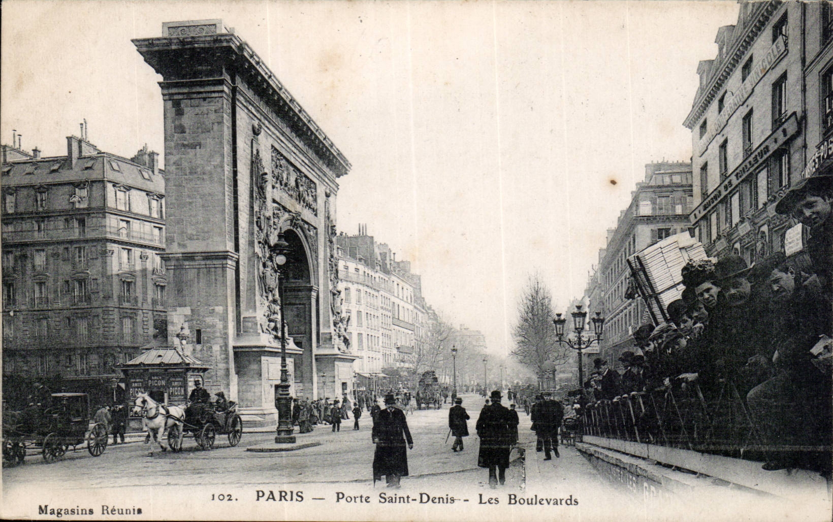 Paris CPA porte Saint Denis Les boulevards
