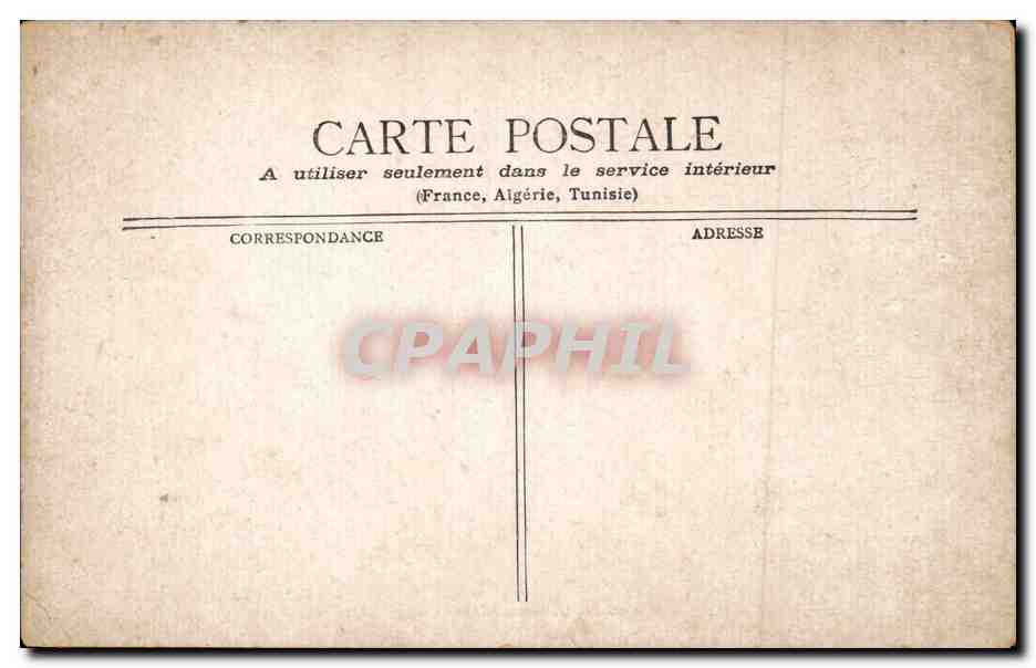 Paris CPA Eglise St Eustache et rue montmartre — Verso