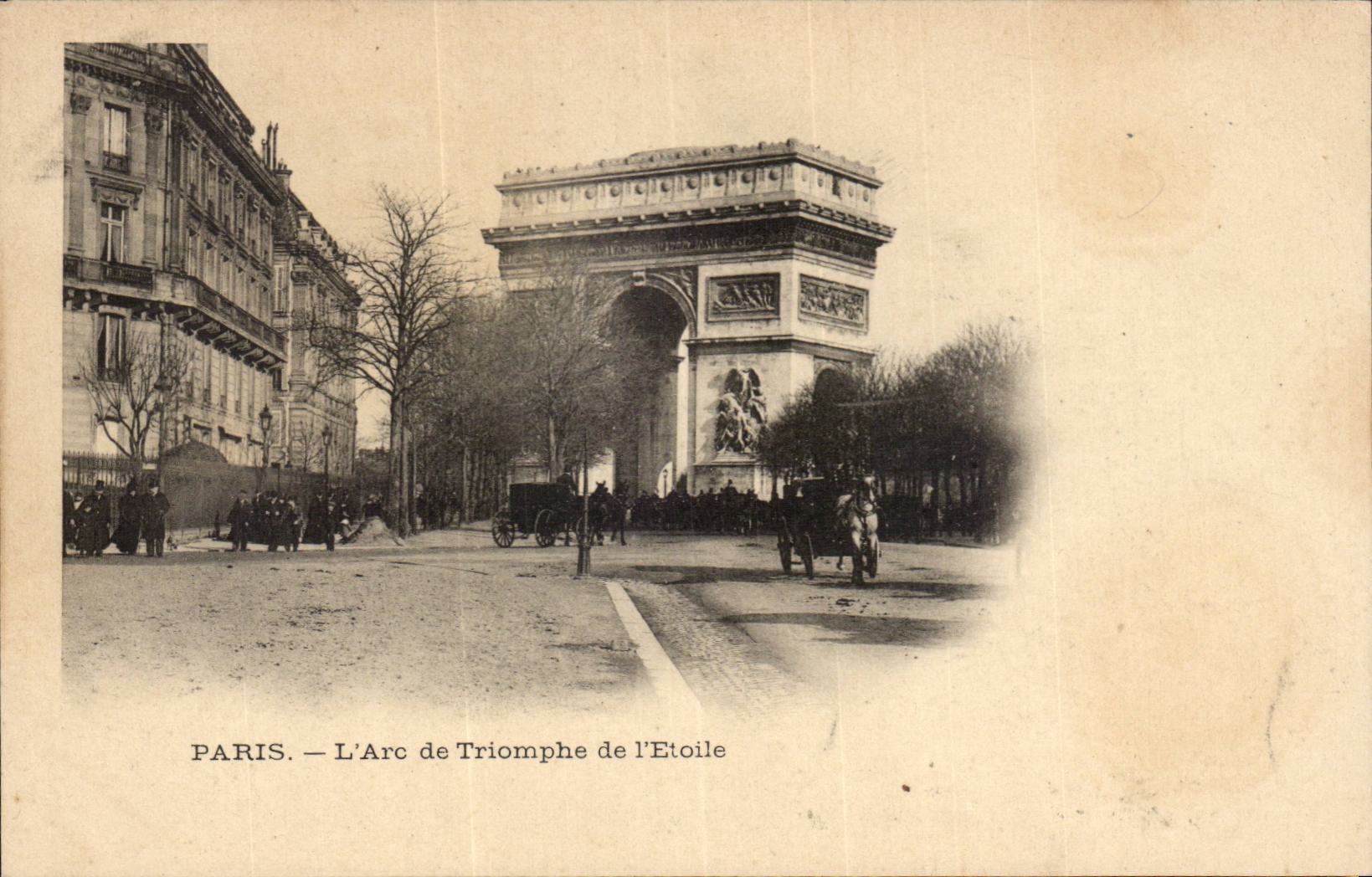 Paris CPA Arc de triomphe de l'etoile