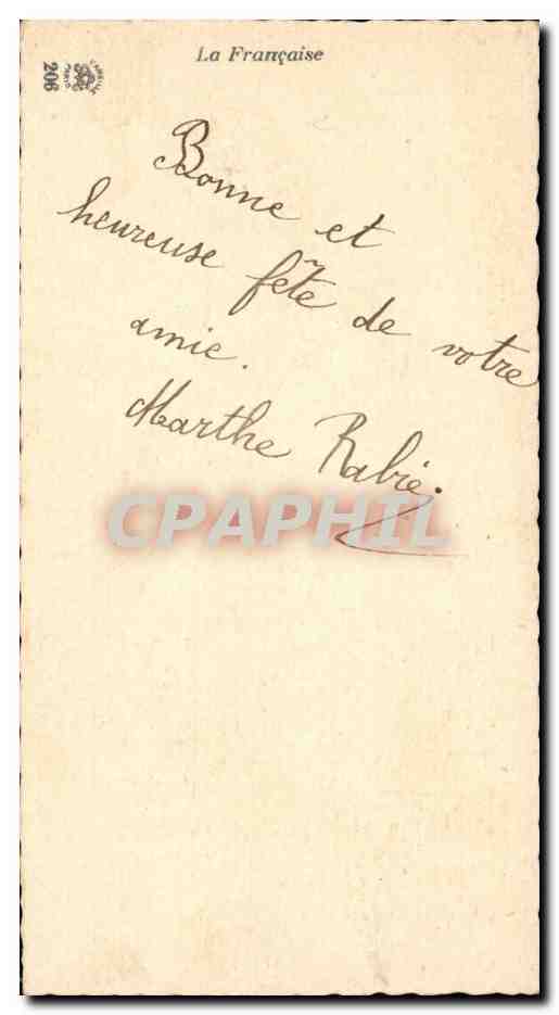 CPA Fantaisie Voeux Bonne fete Hirondelle — Rückseite