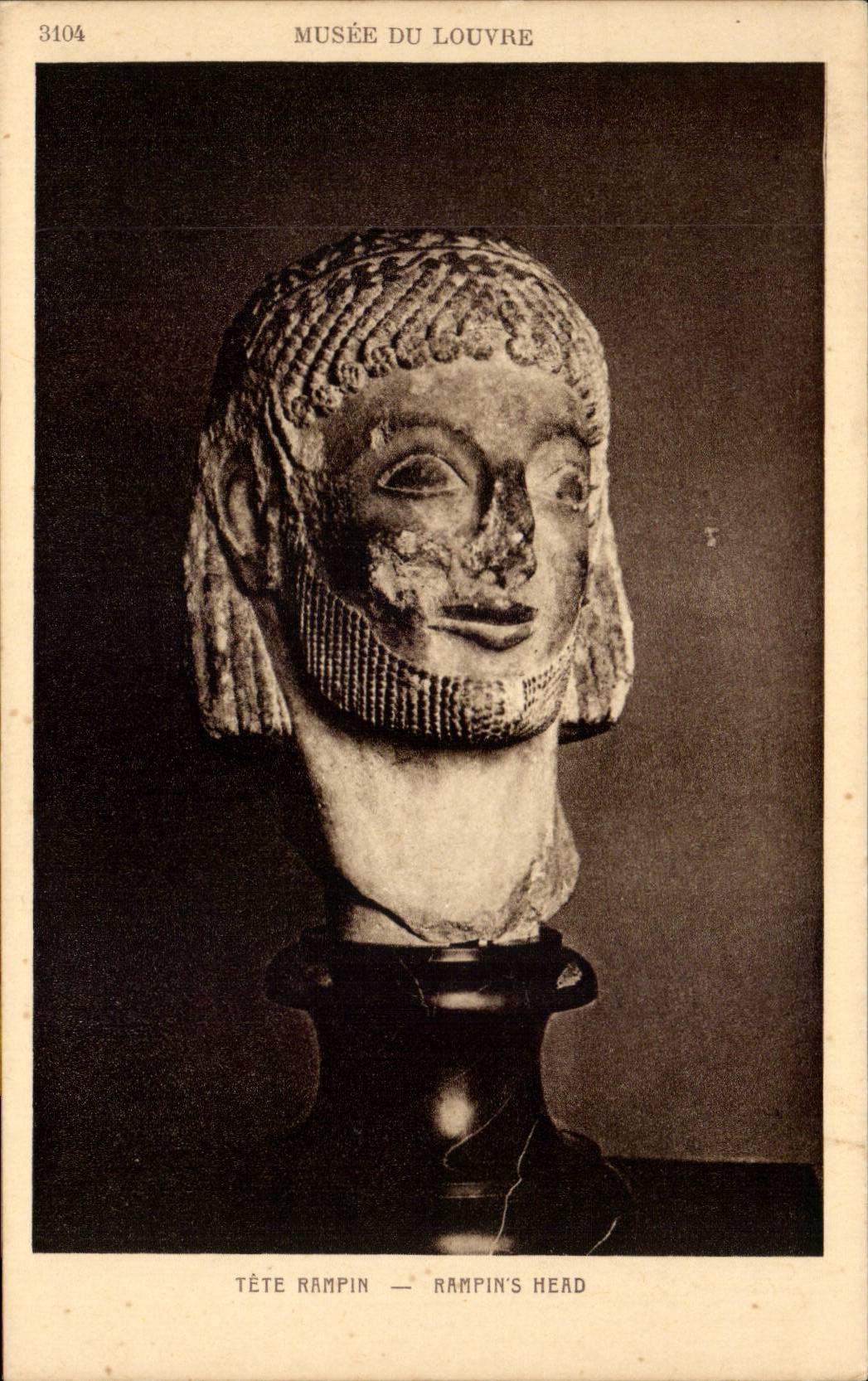 Tête Rampin — Musée du Louvre — Braun & Cie, Paris