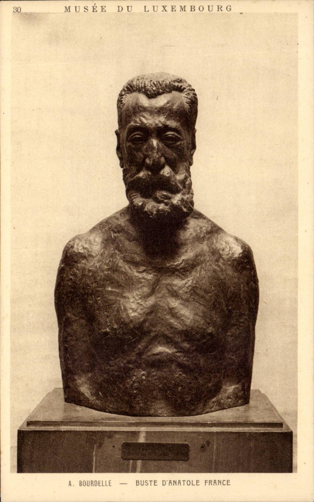 CPA Paris Musee du Luxembourg Bourdelle Buste d'Anatole France