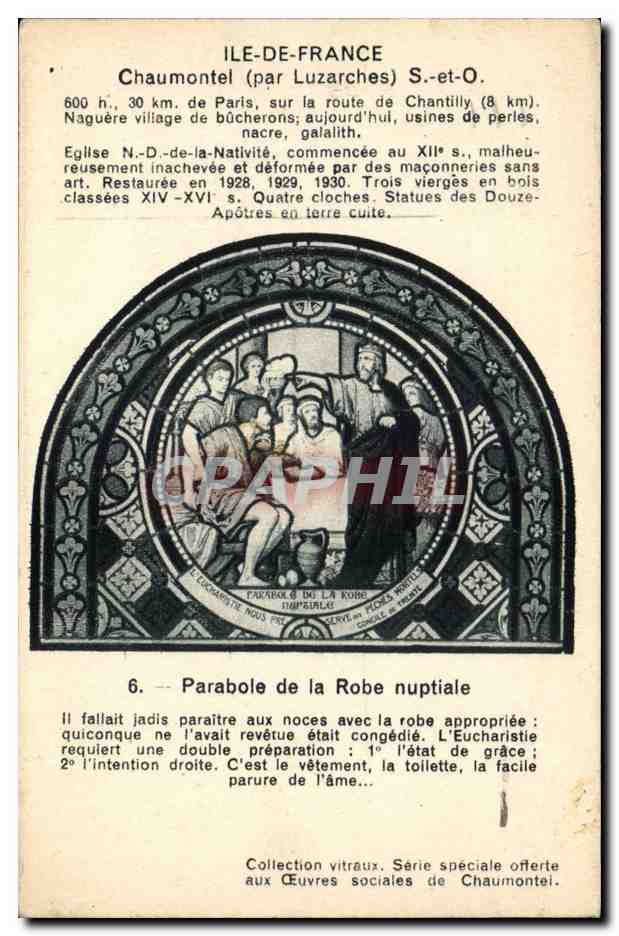 CPA Chamontel (par Luzarches) parabole de la robe nuptiale