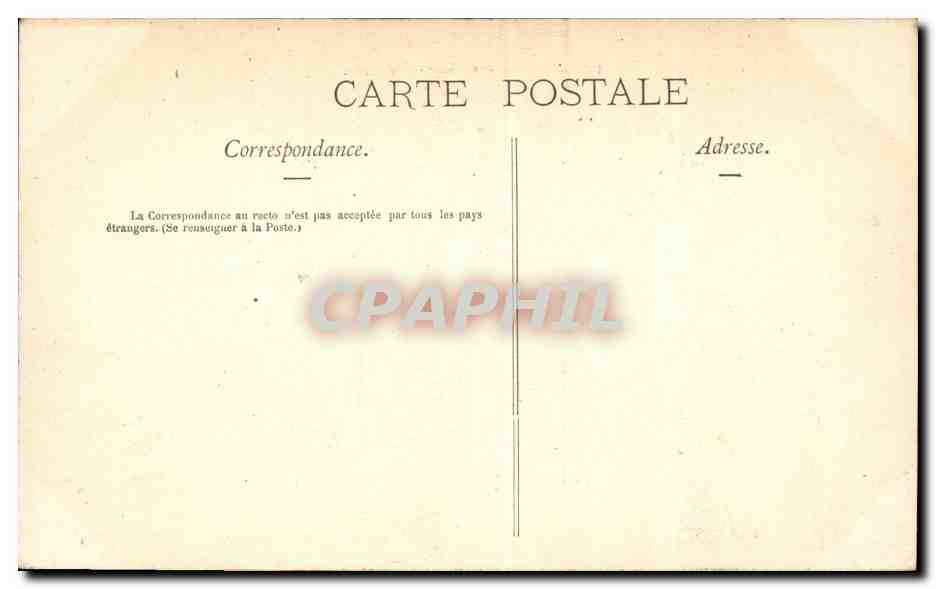 Paris CPA Serres de la ville — Rückseite