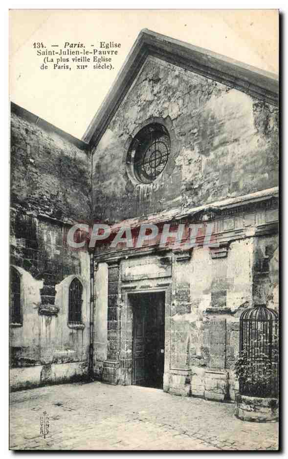 Paris CPA Eglise Saint Julien le Pauvre 