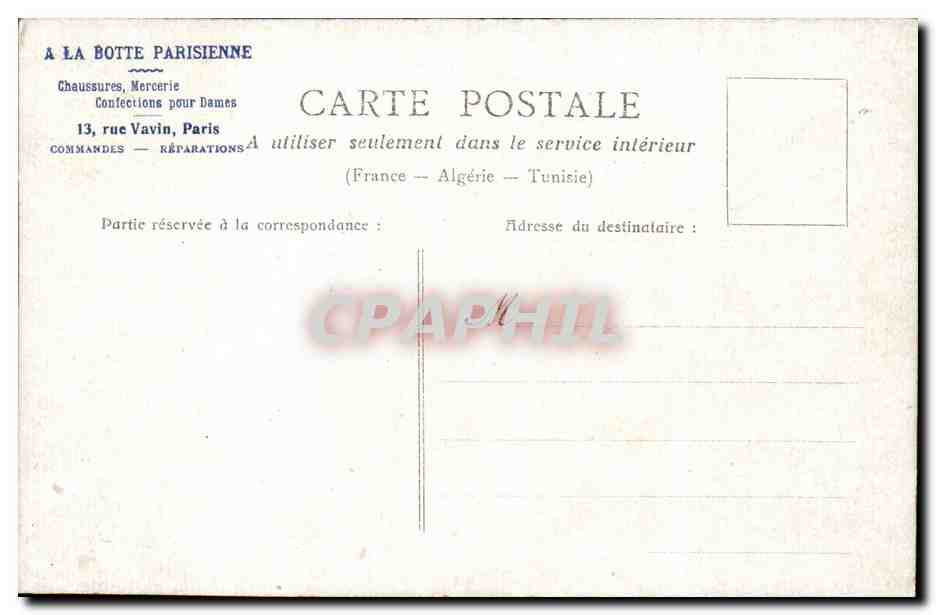 Paris CPA Bois de Boulogne Saint James — Rückseite