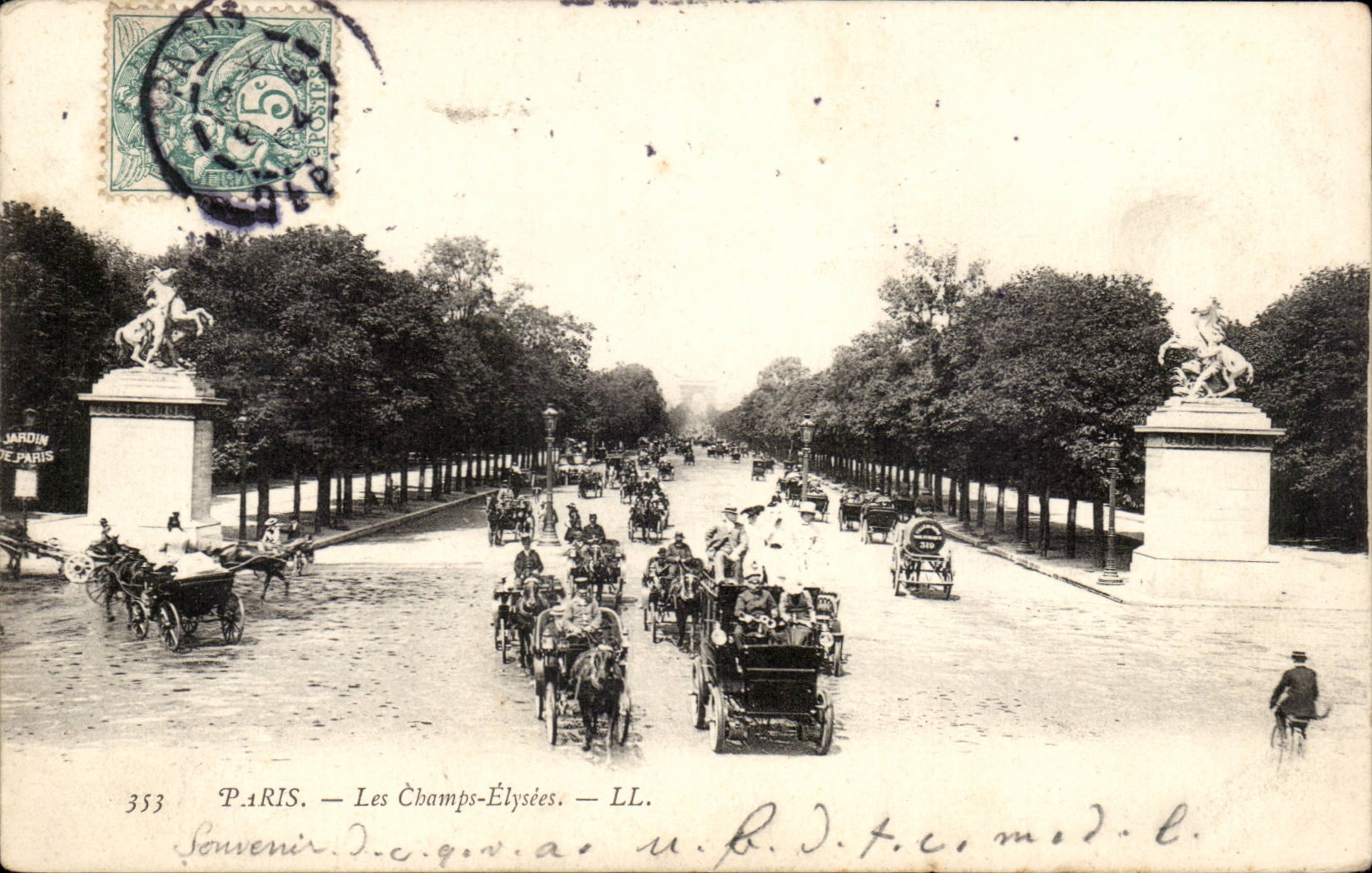 Paris CPA Les Champs Elysees