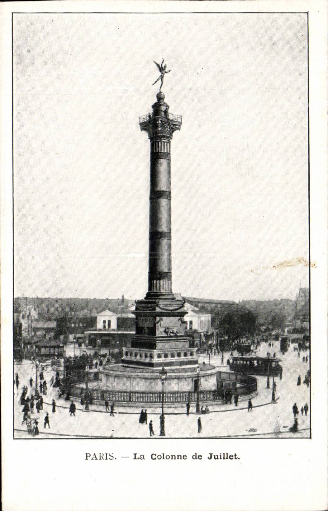 Paris CPA la colonne de Juillet