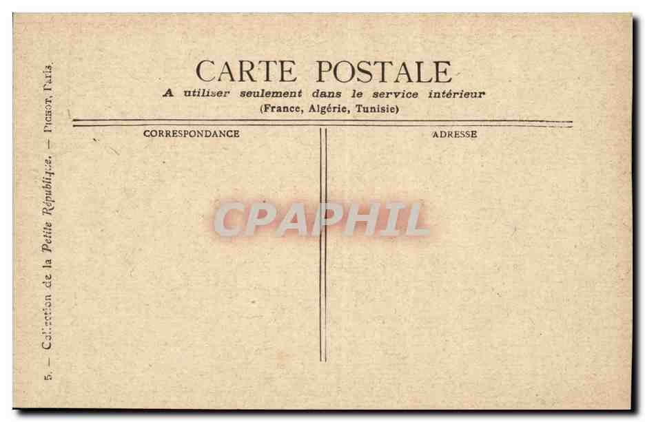 Paris CPA la colonne de Juillet — Rückseite