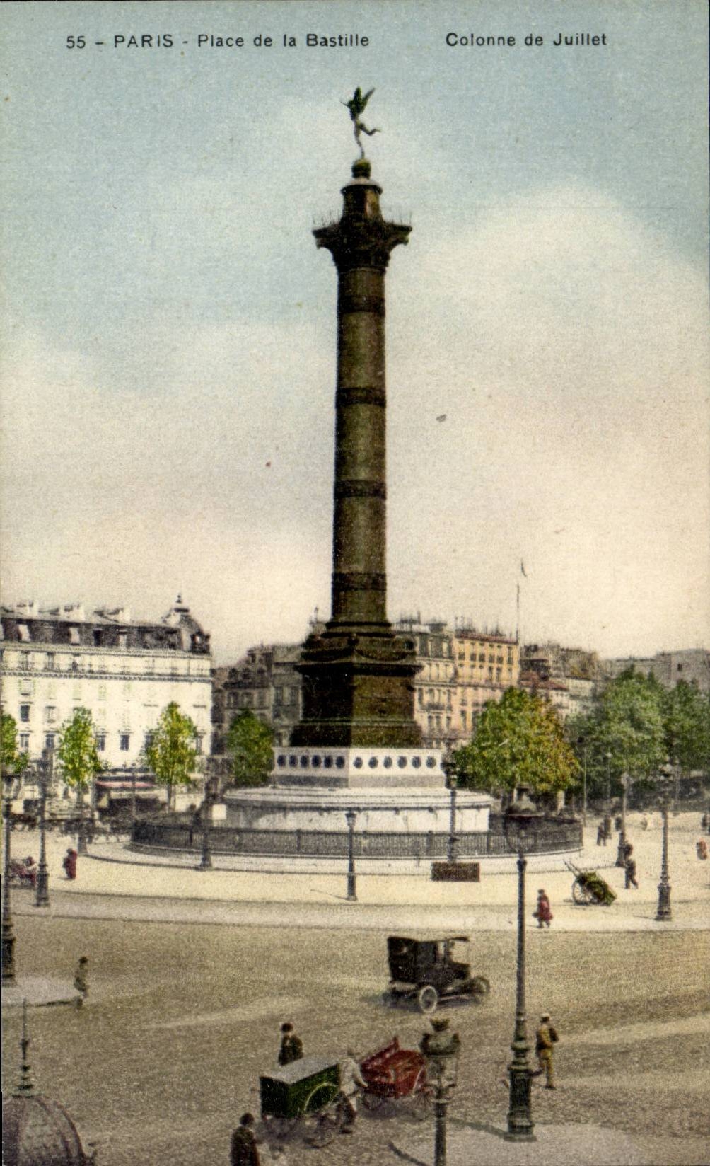 Paris CPA la colonne de Juillet