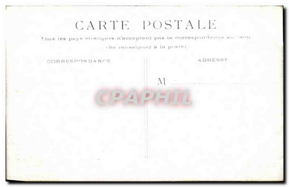 Paris CPA Palais Royal — Rückseite