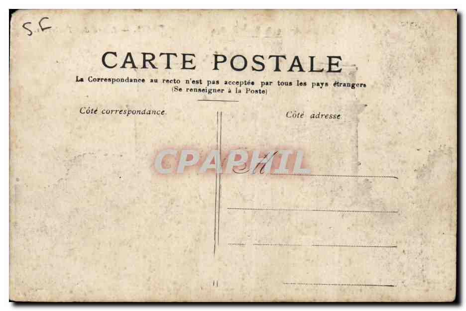 Paris CPA Arc des Tuileries — Rückseite