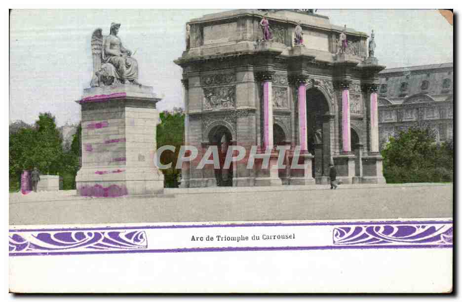 Paris CPA Arc de triomphe du carrousel