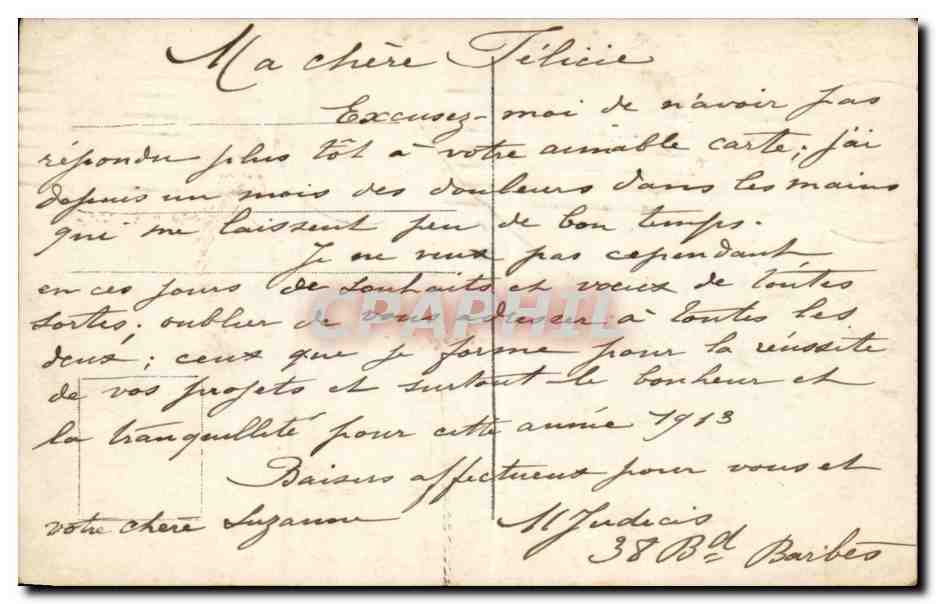 Jeune femme en robe rose tenant un bouquet — éditeur REX n°4148 — Reverso