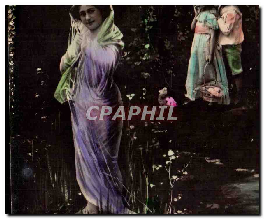 CPA Fantaisie Femme et enfants