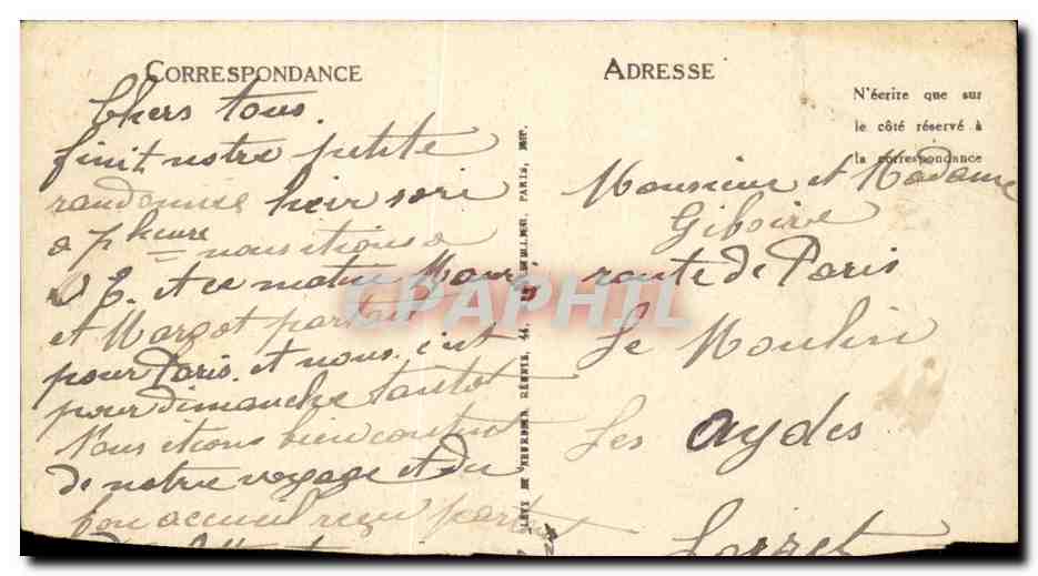 CPA Chasse a cour (chien chiens dog dogs cheval) — Reverso