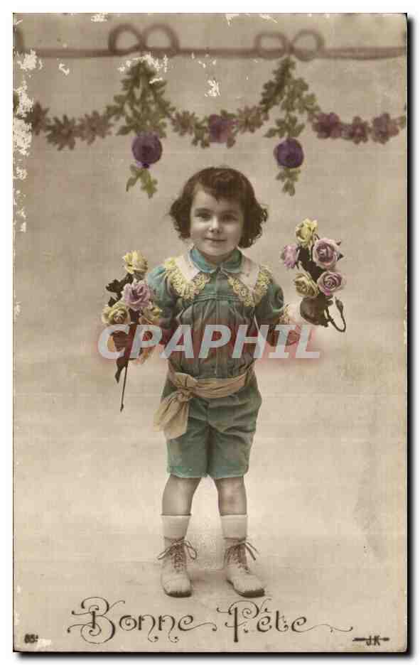 CPA Fantaisie Enfant Bonne fete