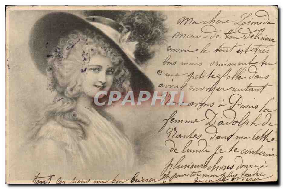 Femme élégante au chapeau — éditeur M.M. Vienne, n° 112