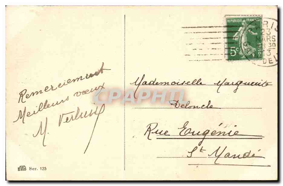 CPA Fantaisie Enfant Joyeuses paques Easter Ange Angel — Rückseite