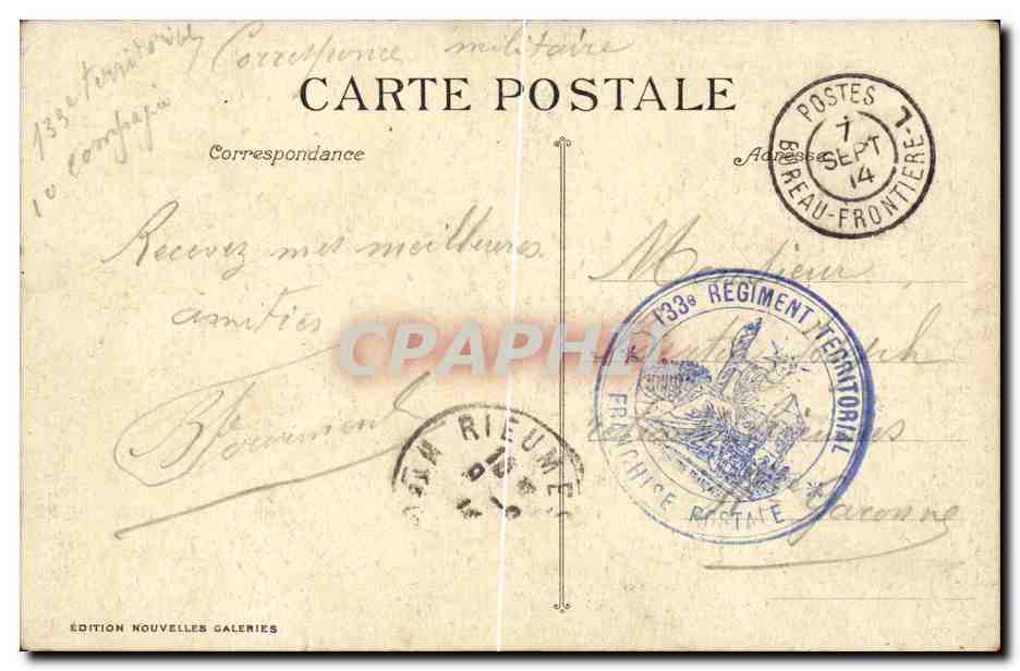 CPA Marseille La cathedrale — Rückseite