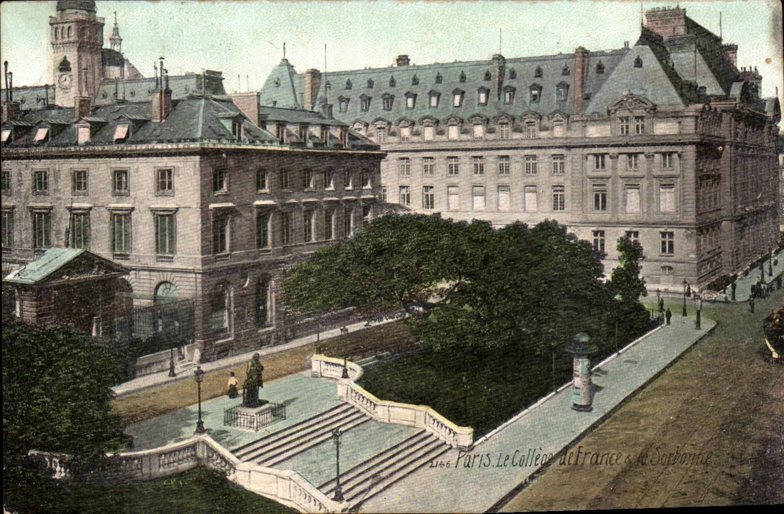 Paris CPA Le college de France et la Sorbonne