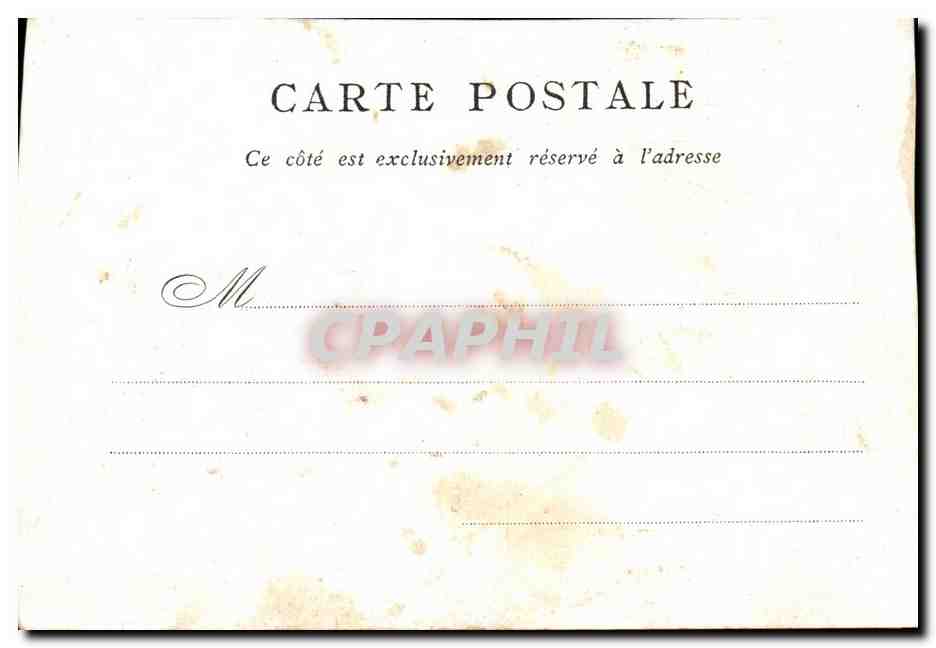 Paris CPA Opera — Rückseite