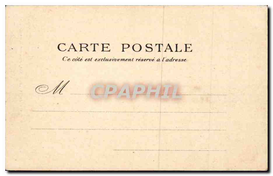 Paris CPA Statue de Louis XIV Place des Victoires — Verso