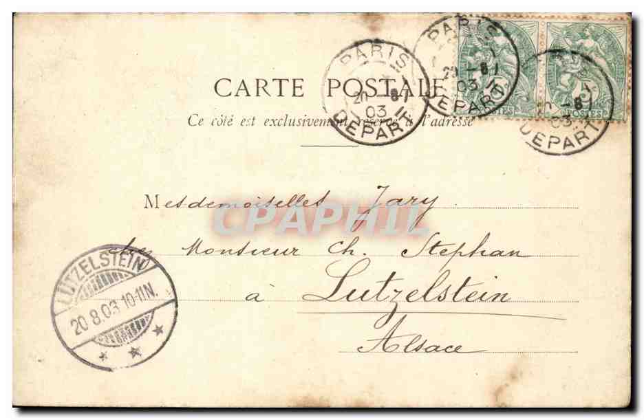 Paris CPA Rue St Vincent de Montmartre (Lapin Agil) — Rückseite
