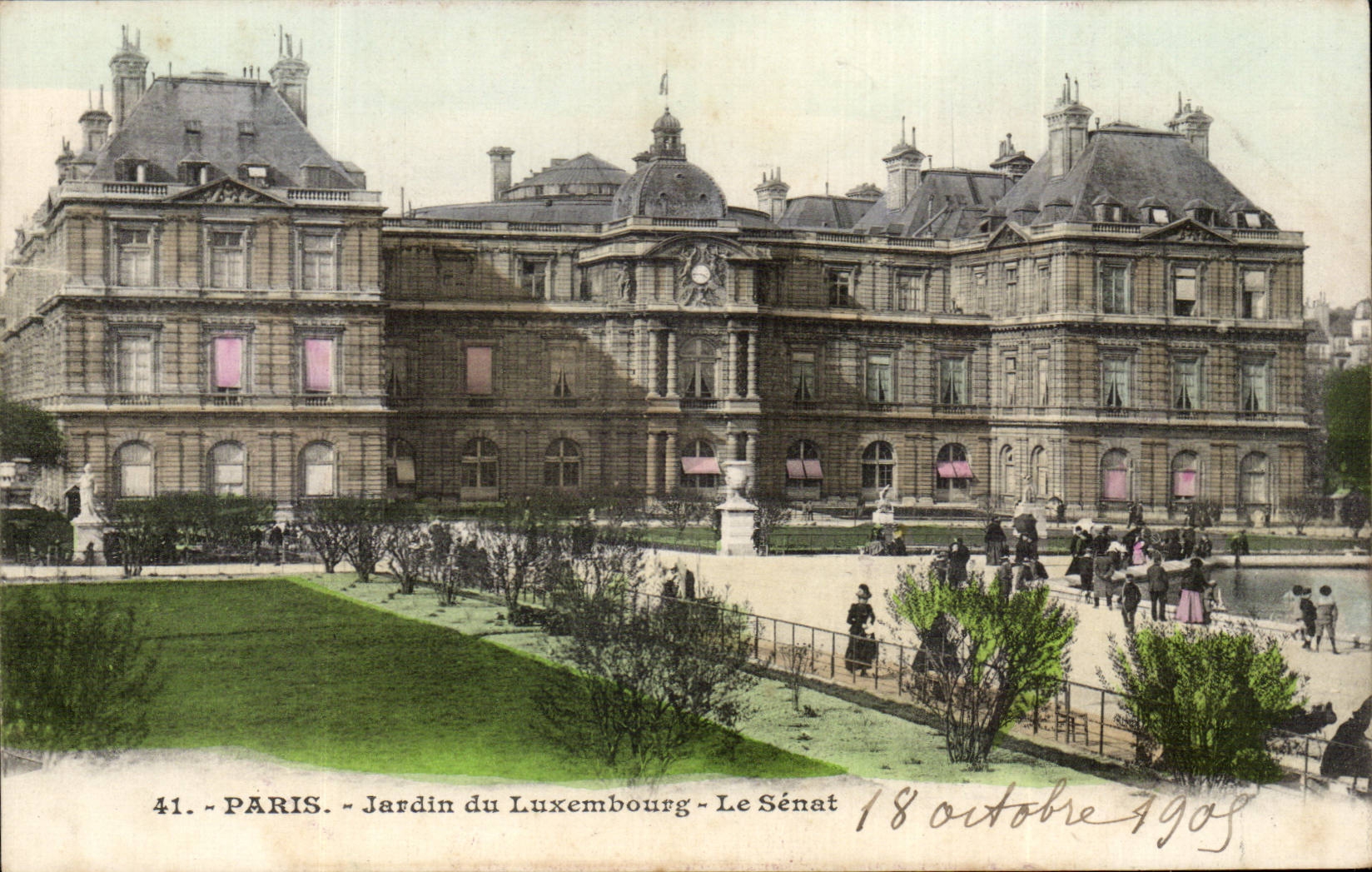 Paris CPA Jardin du Luxembourg Le Senat