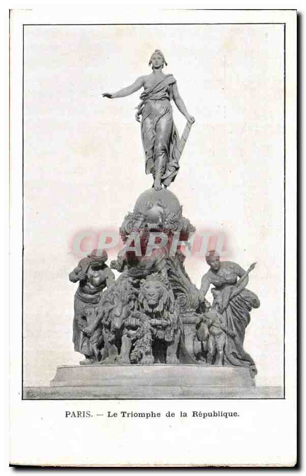 Paris CPA TRiomphe de la Republique