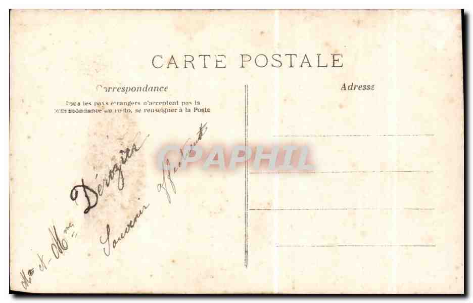 CPA Fantaisie Femme et couple Bonne annee — Verso
