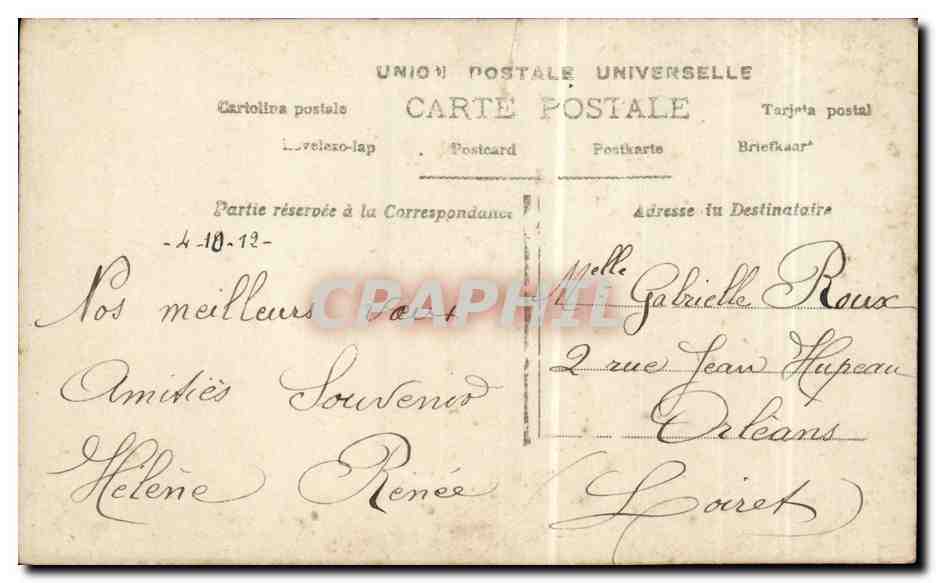 CPA Fantaisie Heureux anniversaire — Rückseite