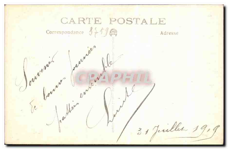 CPA CARTE PHOTO Fantaisie Femme — Rückseite