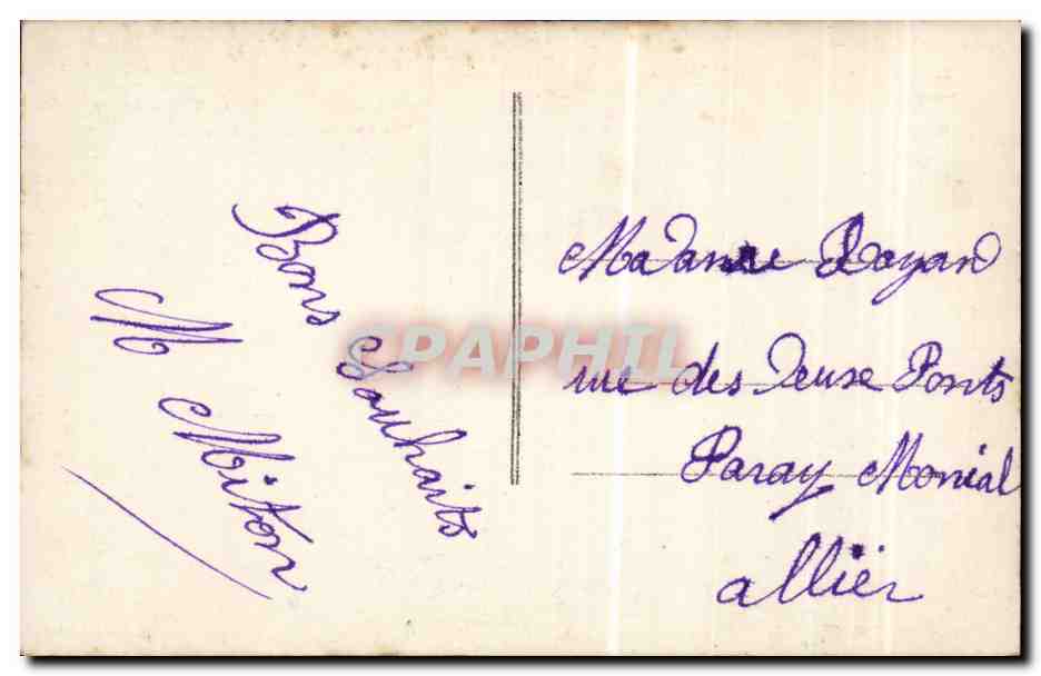 CPA Fantaisie Heureuse annee Fleurs — Rückseite