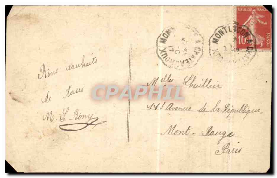 CPA Fantaisie Enfant — Rückseite