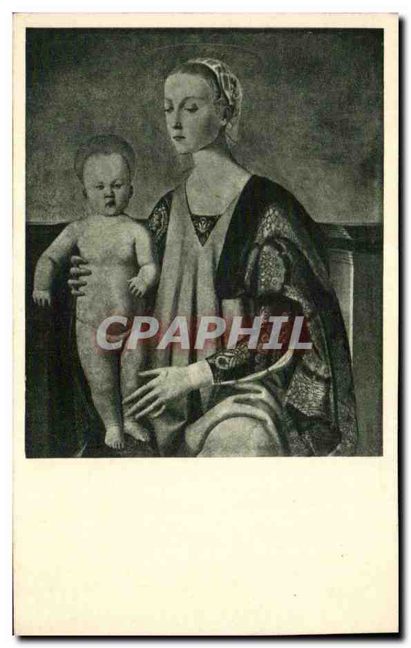 CPA Fantaisie Piero Della Francesca La Vergine Col Bambino