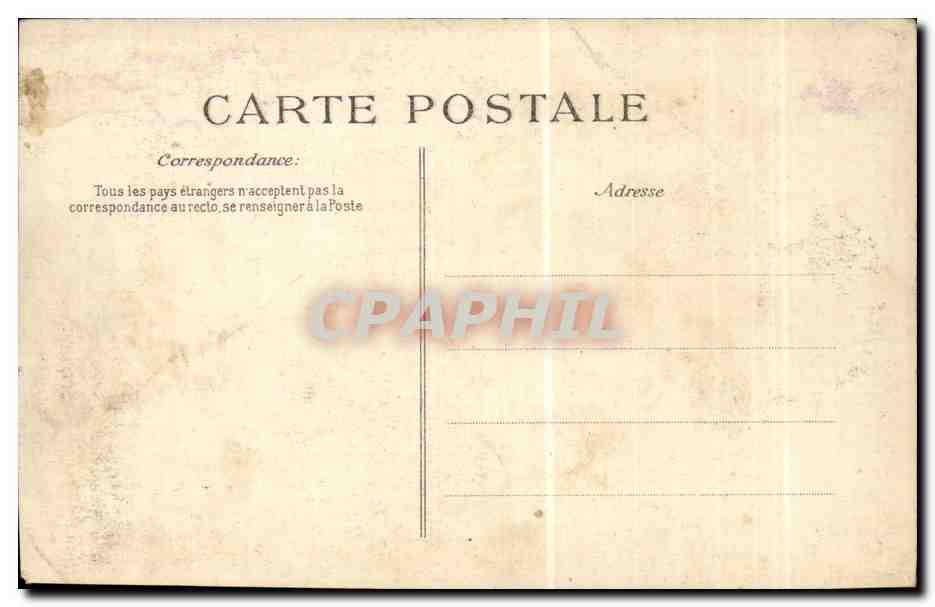 CPA Fantaisie La Joconde de Leonard de Vinci Musee du louvre — Verso