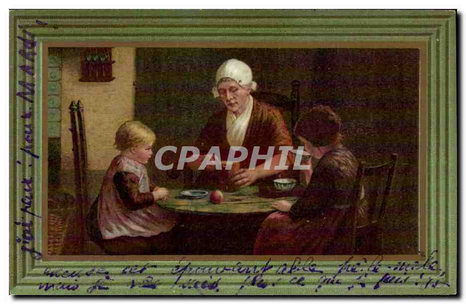 CPA Fantaisie Femme et enfants