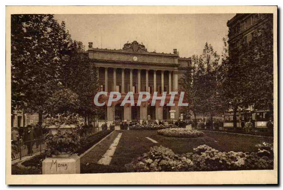 CPA Marseille La Bourse et le square de la Bourse 